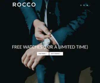 Roccowatches.com(Rocco Watches) Screenshot