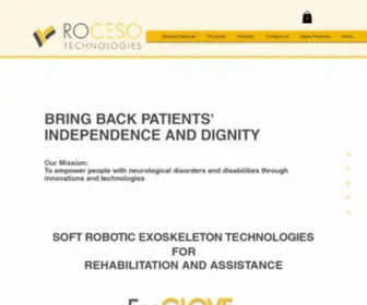 Roceso.com(Arm and Hand Rehabilitation Devices) Screenshot