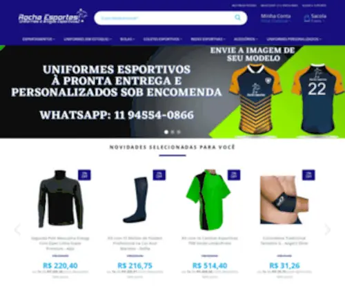 Rochaesportes.com.br(Uniforme de Futebol Completo) Screenshot