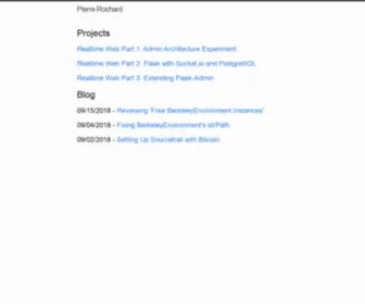 Rochard.org(Pierre Rochard) Screenshot