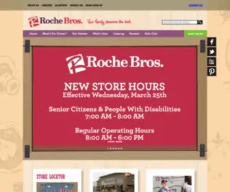 Rochebros.com(Roche Bros) Screenshot