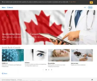 Rochecanada.com(Doing now what patients need next) Screenshot