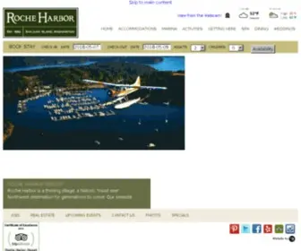 Rocheharbor.com(Official Website of Roche Harbor Resort San Juan Island's #1 Resort) Screenshot