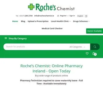 Rocheschemist.ie(Roche's Chemist) Screenshot