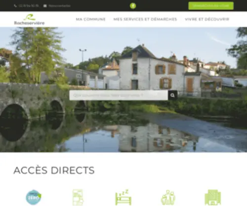 Rocheserviere.fr(Site officiel de la commune de Rocheservière en Vendée (85)) Screenshot