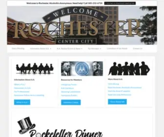 Rochester-NY-AA.org(Alcoholics Anonymous Rochester) Screenshot