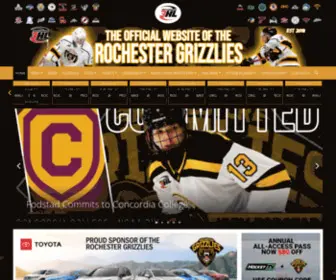 Rochestergrizz.com(Rochester Grizzlies) Screenshot