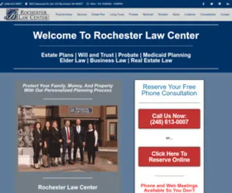 Rochesterlawcenter.com(Estate Planning Attorney Rochester Hills) Screenshot