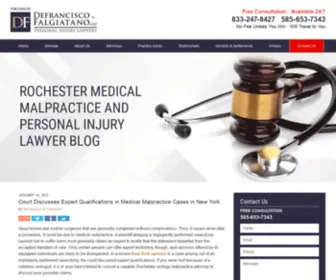 Rochestermedicalmalpracticelawyers.net(Published by New York Personal Injury Attorneys) Screenshot