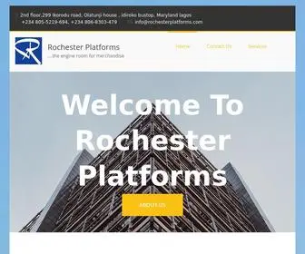 Rochesterplatforms.com(The engine room for merchandise) Screenshot