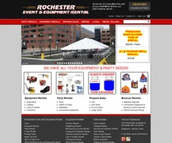 Rochesterrental.com(Equipment Rentals in Rochester MI) Screenshot