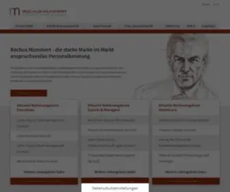 Rochusmummert.com(Personalberatung, Executive Search & Headhunting) Screenshot
