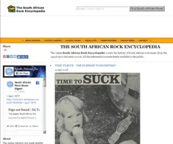 Rock.co.za(The South African Rock Encyclopedia) Screenshot