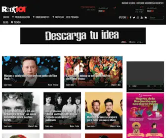 Rock101Online.mx(Puro, Total y Absoluto Rock & Roll) Screenshot