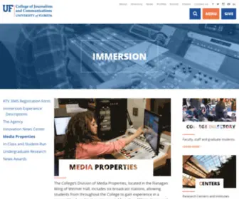 Rock104.com(UF College of Journalism and Communications) Screenshot