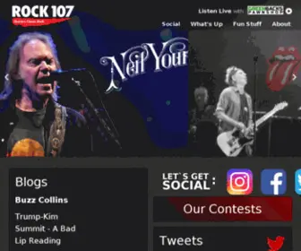 Rock107.ca(Rock 107) Screenshot