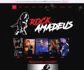 Rockamadeus.com(Groupe de rock) Screenshot