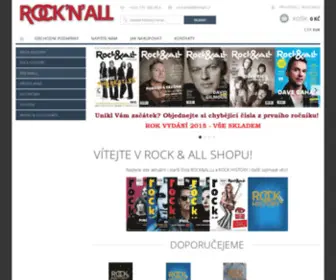 Rockandall-Shop.cz(Vítejte v ROCK & ALL shopu) Screenshot