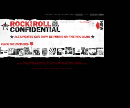 Rockandrollconfidential.com(Rock And Roll Confidential) Screenshot