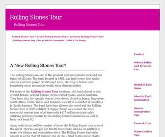 Rockandrolltour.info(Rolling Stones Tour) Screenshot