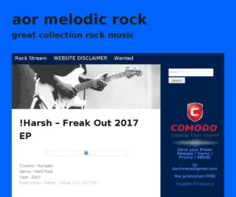 Rockaor.com(Rock AOR Music) Screenshot