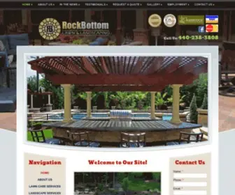 Rockbottomlandscaping.com(Pavers) Screenshot