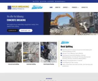 Rockbreaking.co.za(Rock breaking demolition) Screenshot