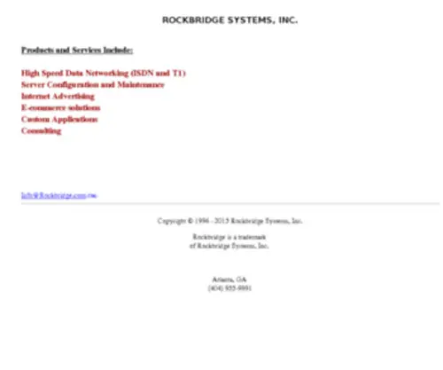 Rockbridge.com(Rockbridge Systems) Screenshot