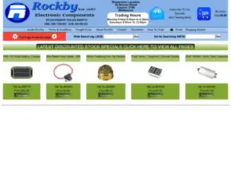 Rockby.com.au(Rockby Electronic Components) Screenshot