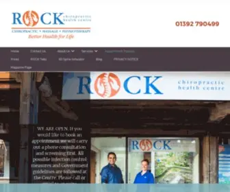 Rockchiropractic.co.uk(Chiropractor in Exeter) Screenshot