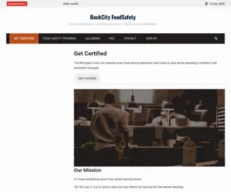 Rockcityfoodsafety.com(ServSafe Managers Certification Class) Screenshot