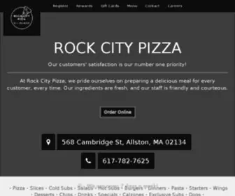 Rockcitypizzeria.com(Rock City Pizza) Screenshot
