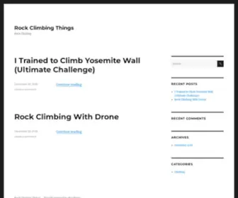 Rockclimbingthings.com(Rock Climbing) Screenshot