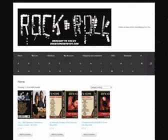 RockconcertDVDs.com(Rock Concert DVD's) Screenshot