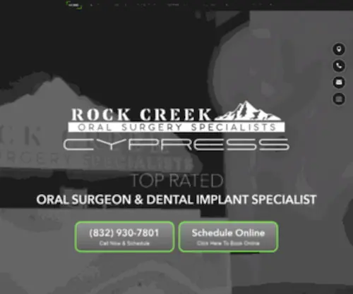 Rockcreekoralsurgery.com(Oral Surgeon & Maxillofacial Surgery Cypress) Screenshot