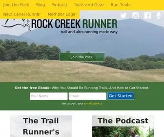 Rockcreekrunner.com(Rock Creek Runner) Screenshot