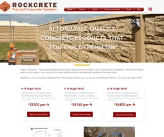 Rockcreteprecast.com(Rockcrete Precast Systems Ltd) Screenshot