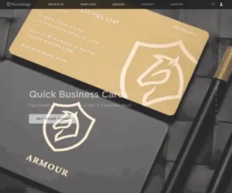 Rockdesign.com(RockDesign Luxury Business Card Printing) Screenshot
