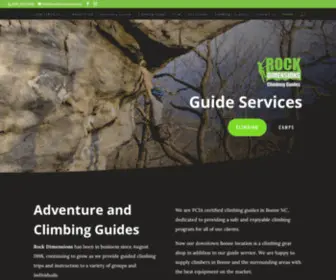 Rockdimensions.com(Climbing Guides) Screenshot