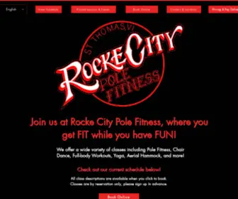 Rockecitypolefit.com(Rocke City Pole Fit) Screenshot