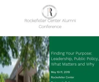 Rockefelleralumniconference.com(Rockefeller Center Alumni Conference) Screenshot