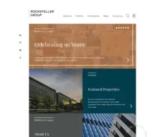 Rockefellergroup.com(A Leading Real Estate Developer) Screenshot