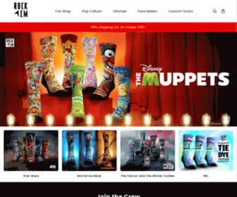 Rockemapparel.com(Rock 'Em Socks) Screenshot