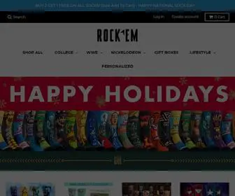 Rockemsocks.com(Rock 'Em Socks) Screenshot