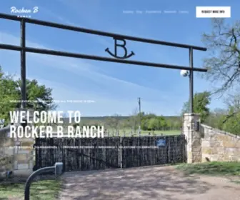 Rockerb.com(Rocker B Ranch) Screenshot