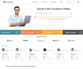 Rockerstop.com(Hire Freelancers & Find Freelance Jobs Online India) Screenshot