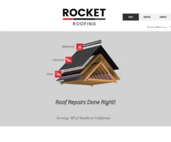 Rocket-Roofing.com(CONTACT US) Screenshot