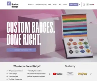Rocketbadge.co.uk(Custom Badges) Screenshot