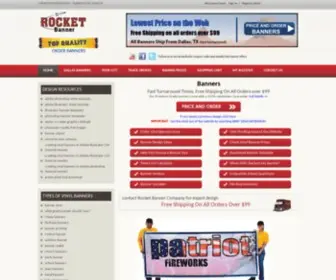 Rocketbanner.com(Vinyl Banners And Sign At Rocket Banner) Screenshot