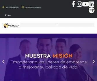 Rocketbox.com.mx(Tu empresa va a despegar) Screenshot